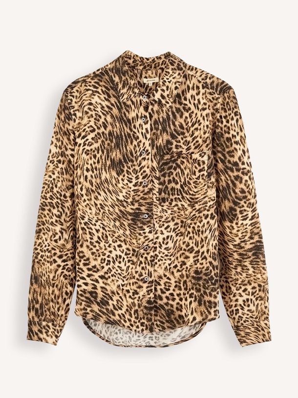 Ontdek de Pekin viscose leopard blouse van Bellerose in de kleur camel bij Orangebag. Op werkdagen voor 21:45 besteld, morgen in huis.