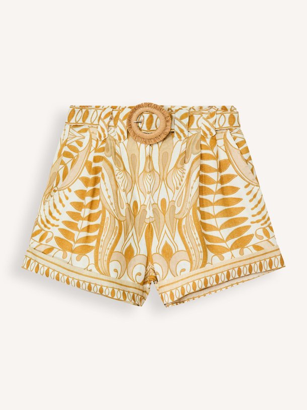 Ontdek de Linnen short met print van Farm Rio in de kleur off-white bij Orangebag. Op werkdagen voor 21:45 besteld, morgen in huis.