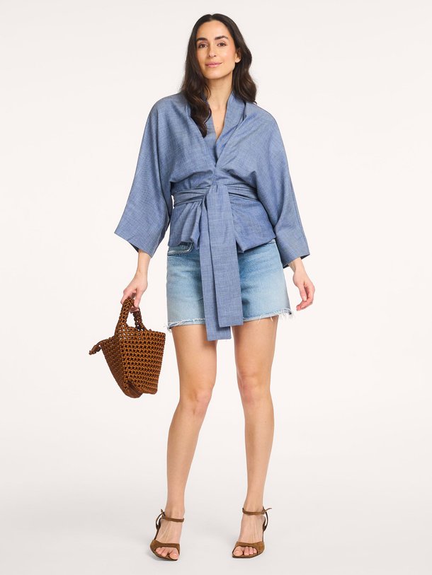 Ontdek de Alaya katoenmix overslag top van Sea Me Happy in de kleur Blauw bij Orangebag. Op werkdagen voor 21:45 besteld, morgen in huis.