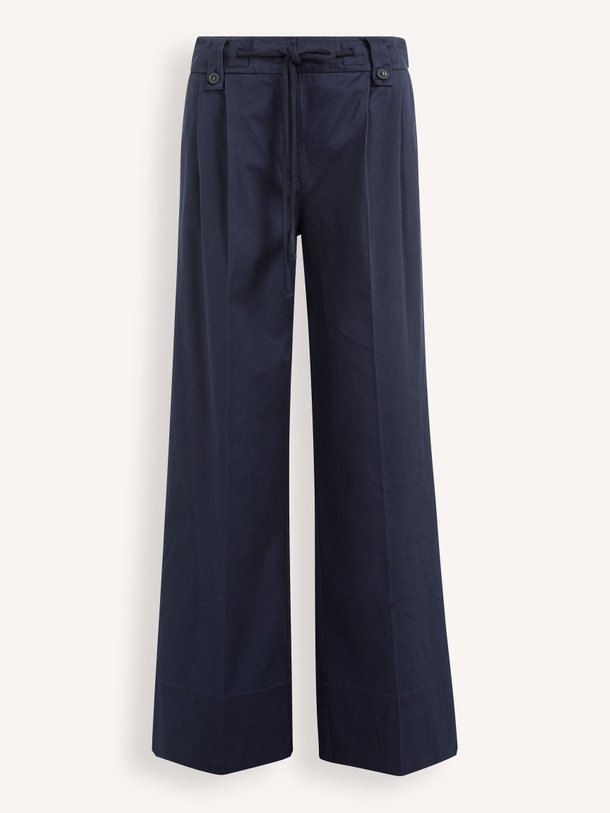 Ontdek de Katoenmix broek van Yaya in de kleur Donkerblauw bij Orangebag. Op werkdagen voor 21:45 besteld, morgen in huis.
