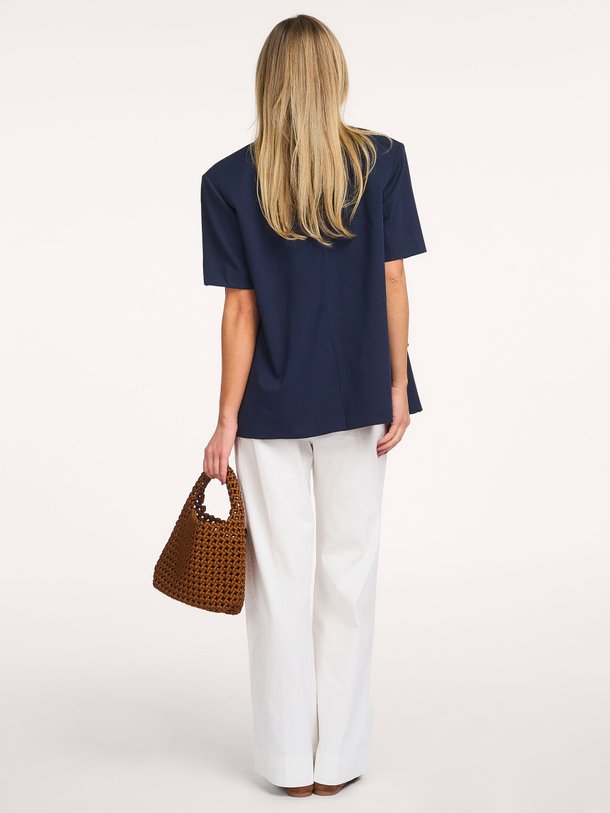 Ontdek de Katoenmix broek van Yaya in de kleur Off-white bij Orangebag. Op werkdagen voor 21:45 besteld, morgen in huis.
