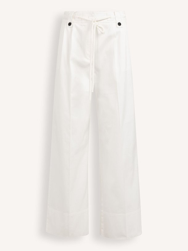 Ontdek de Katoenmix broek van Yaya in de kleur Off-white bij Orangebag. Op werkdagen voor 21:45 besteld, morgen in huis.