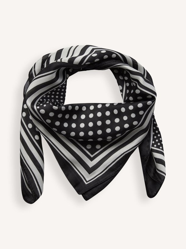 Ontdek de Tammo geweven sjaal met print van Co'Couture in de kleur Zwart bij Orangebag. Op werkdagen voor 21:45 besteld, morgen in huis.