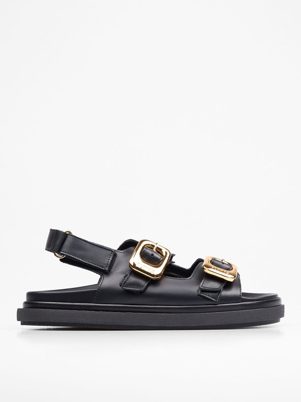 Ontdek de Daria lederen sandalen van Alohas in de kleur zwart bij Orangebag. Op werkdagen voor 21:45 besteld, morgen in huis.