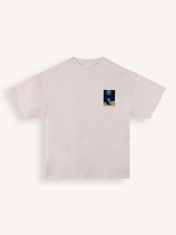 Ontdek de Katoenen gemêleerd sweat T-shirt van Ange Projects in de kleur Zand bij Orangebag. Op werkdagen voor 21:45 besteld, morgen in huis.