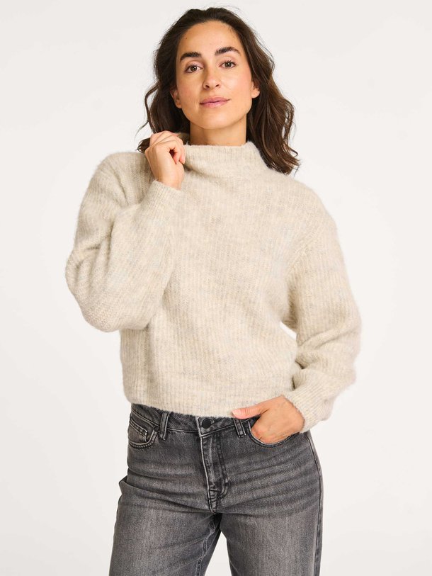 Ontdek de East alpacamix gemêleerde trui van American Vintage in de kleur lichtgrijs bij Orangebag. Op werkdagen voor 21:45 besteld, morgen in huis.