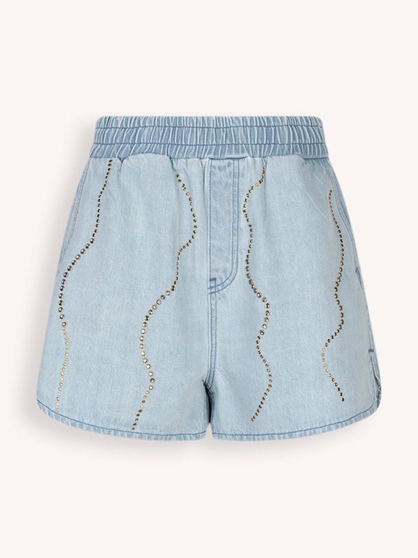 Ontdek de Nerida organic cotton denim short van Dante 6 in de kleur Blauw bij Orangebag. Op werkdagen voor 21:45 besteld, morgen in huis.
