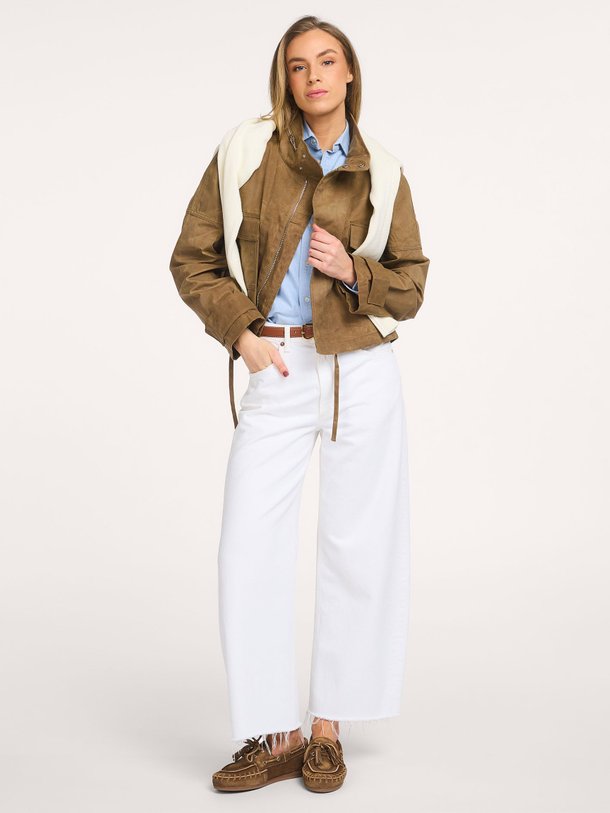 Ontdek de Ella katoen/viscosemix jack van Alter Ego in de kleur Groen/bruin bij Orangebag. Op werkdagen voor 21:45 besteld, morgen in huis.