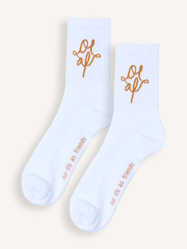 Ontdek de Organic cotton mix logo sokken van OLAF in de kleur Wit bij Orangebag. Op werkdagen voor 21:45 besteld, morgen in huis.