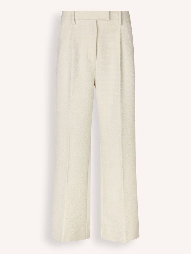 Ontdek de Cosie wolmix broek met structuur van Second Female in de kleur off-white bij Orangebag. Op werkdagen voor 21:45 besteld, morgen in huis.