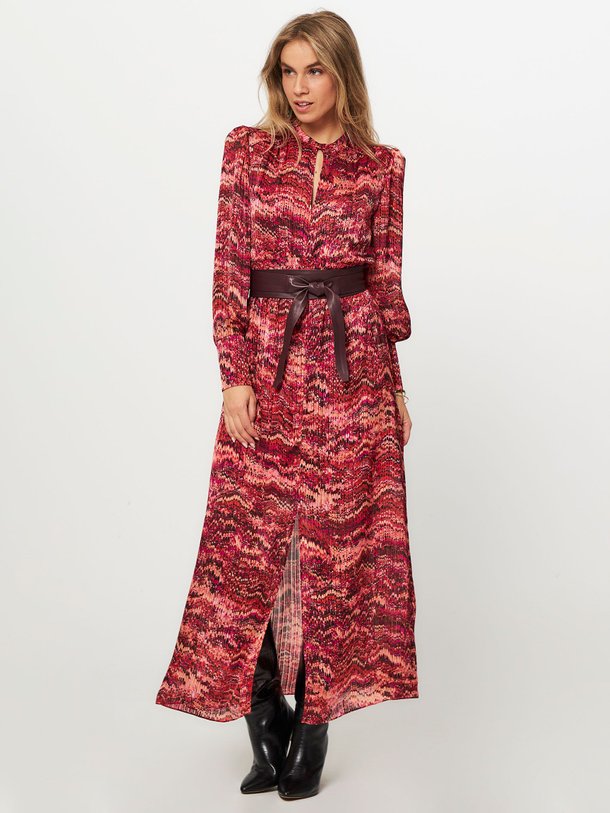 Ontdek de Shadow geweven maxi jurk met print van Dante 6 in de kleur koraal bij Orangebag. Op werkdagen voor 21:45 besteld, morgen in huis.