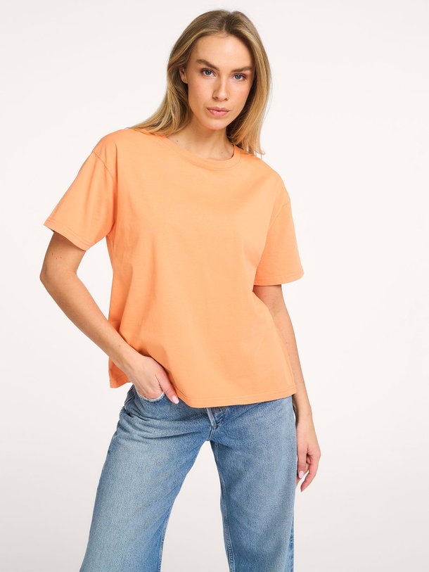 Ontdek de Fizvalley katoenen T-shirt van American Vintage in de kleur Oranje bij Orangebag. Op werkdagen voor 21:45 besteld, morgen in huis.