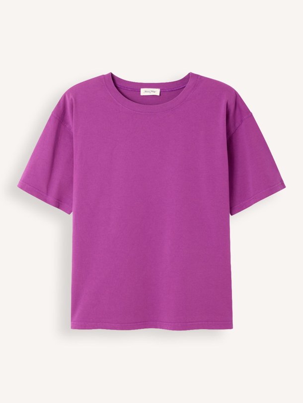 Ontdek de Fizvalley katoenen T-shirt van American Vintage in de kleur Paars bij Orangebag. Op werkdagen voor 21:45 besteld, morgen in huis.