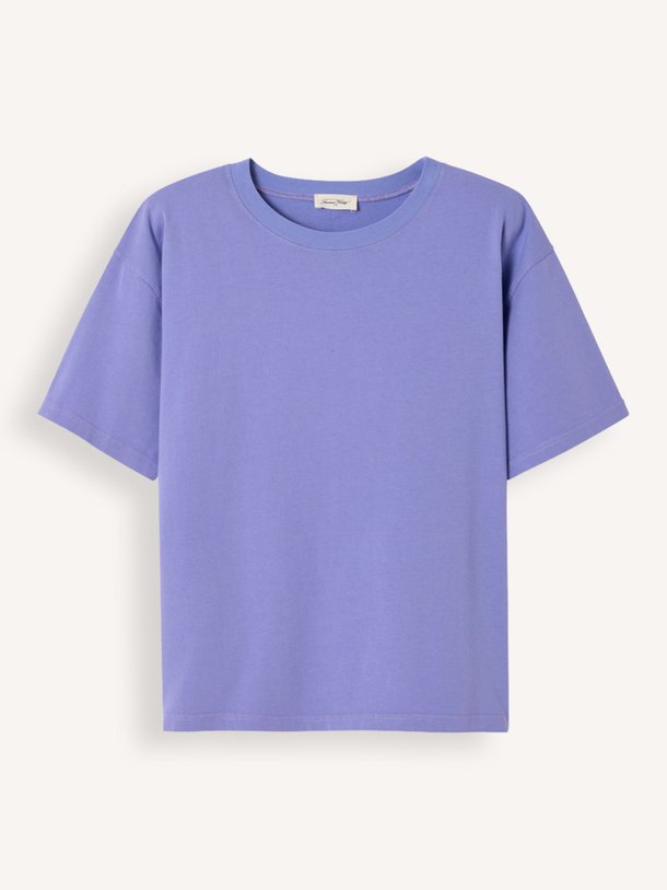 Ontdek de Fizvalley katoenen T-shirt van American Vintage in de kleur Paars bij Orangebag. Op werkdagen voor 21:45 besteld, morgen in huis.