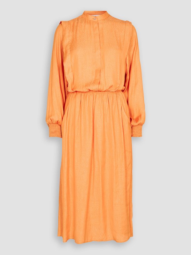 Ontdek de Cassie geweven jurk met dessin van Co'Couture in de kleur oranje bij Orangebag. Op werkdagen voor 21:45 besteld, morgen in huis.