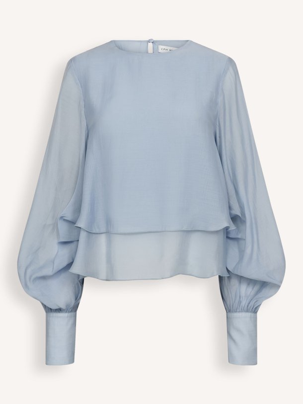 Ontdek de Tilly lyocellmix top van Copenhagen Muse in de kleur Lichtblauw bij Orangebag. Op werkdagen voor 21:45 besteld, morgen in huis.