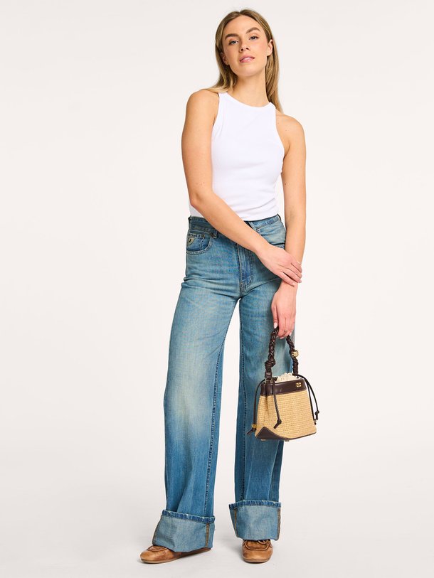 Ontdek de Rosa high waist wide leg non-stretch jeans van Lois in de kleur blauw bij Orangebag. Op werkdagen voor 21:45 besteld, morgen in huis.