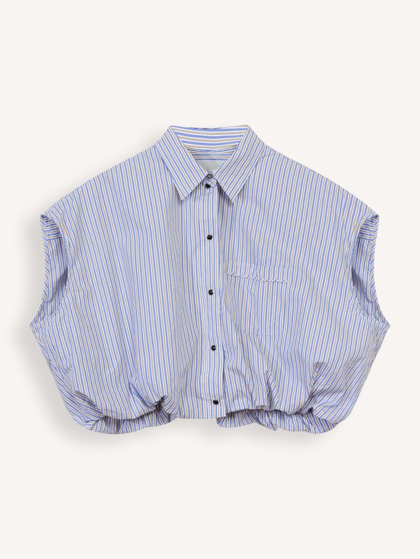 Ontdek de Greg katoenen gestreepte blouse van Bellerose in de kleur blauw bij Orangebag. Op werkdagen voor 21:45 besteld, morgen in huis.