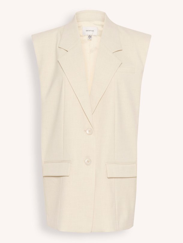 Ontdek de Seaver viscosemix gilet van Gestuz in de kleur ecru bij Orangebag. Op werkdagen voor 21:45 besteld, morgen in huis.
