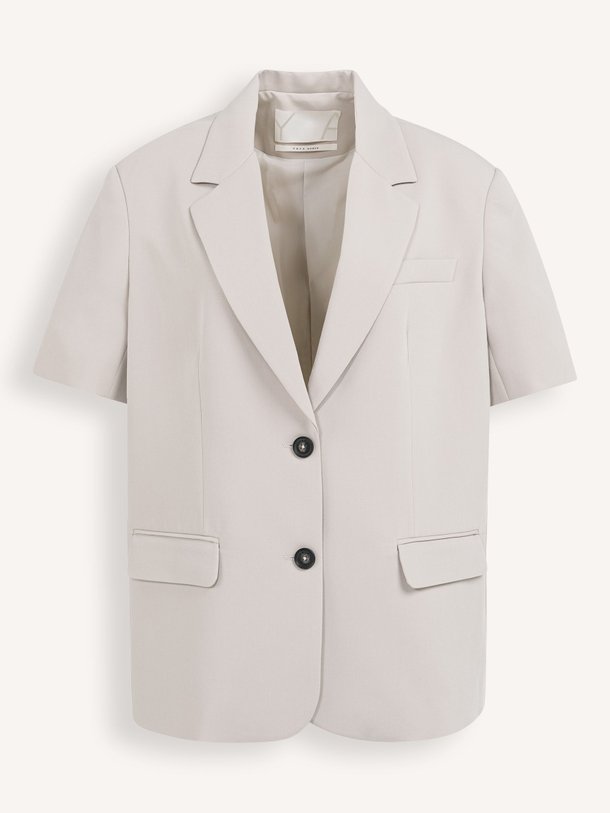 Ontdek de Geweven blazer van Yaya in de kleur Grijs bij Orangebag. Op werkdagen voor 21:45 besteld, morgen in huis.