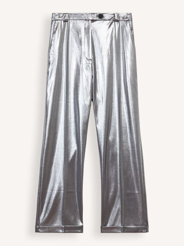 Ontdek de Fons viscosemix metallic broek van Nathalie Vleeschouwer in de kleur zilverkleur bij Orangebag. Op werkdagen voor 21:45 besteld, morgen in huis.