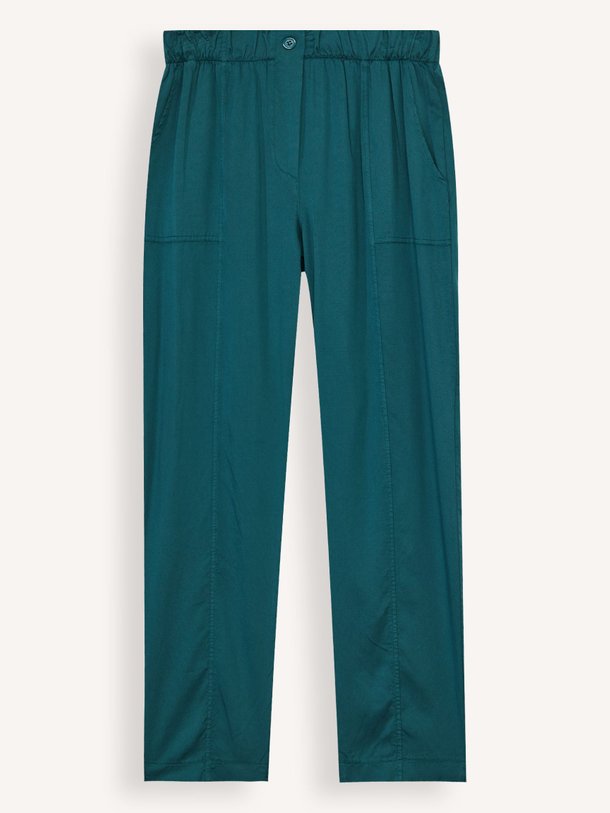 Ontdek de Damilo tencel broek van La Fee Maraboutee in de kleur Petrol bij Orangebag. Op werkdagen voor 21:45 besteld, morgen in huis.