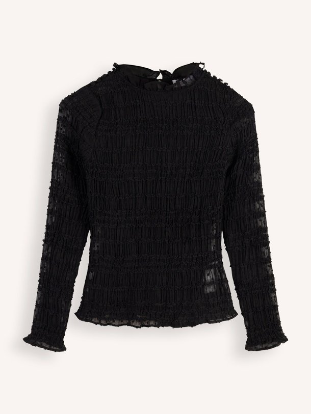 Ontdek de Rachel geweven smock top van Hofmann Copenhagen in de kleur zwart bij Orangebag. Op werkdagen voor 21:45 besteld, morgen in huis.
