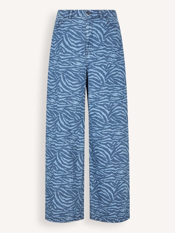 Ontdek de Mase high waist wide leg jeans met print van Modstrom in de kleur blauw bij Orangebag. Op werkdagen voor 21:45 besteld, morgen in huis.