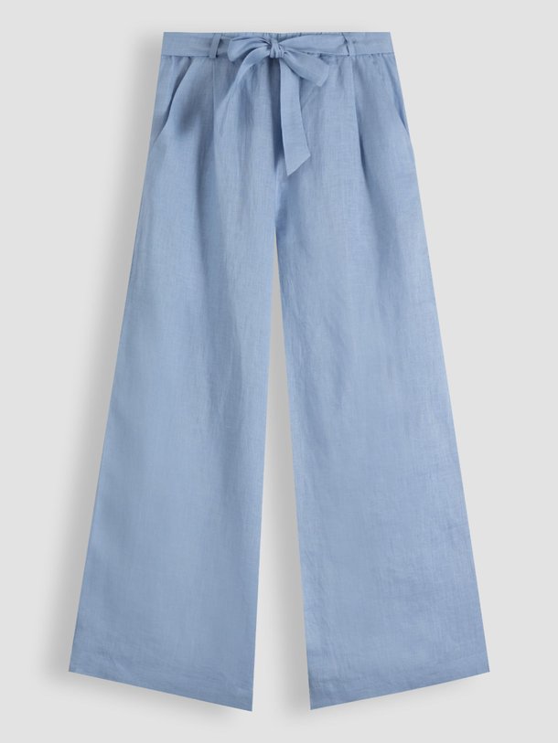 Ontdek de Gabin linnen wide leg broek van Sacrécoeur in de kleur blauw bij Orangebag. Op werkdagen voor 21:45 besteld, morgen in huis.