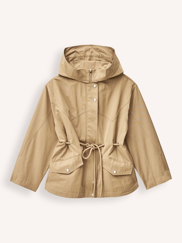 Ontdek de Ilio katoenmix jack van ba&sh in de kleur Camel bij Orangebag. Op werkdagen voor 21:45 besteld, morgen in huis.