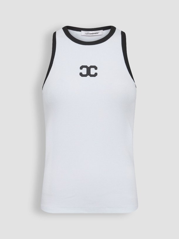 Ontdek de Sahara katoenmix logo tanktop van Co'Couture in de kleur wit bij Orangebag. Op werkdagen voor 21:45 besteld, morgen in huis.