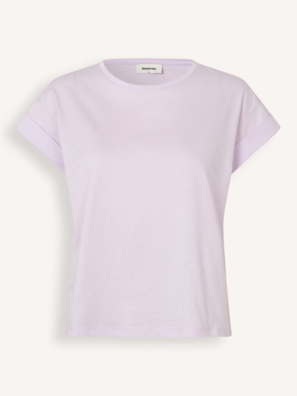 Ontdek de Brazil organic cotton T-shirt van Modstrom in de kleur Lavendel bij Orangebag. Op werkdagen voor 21:45 besteld, morgen in huis.