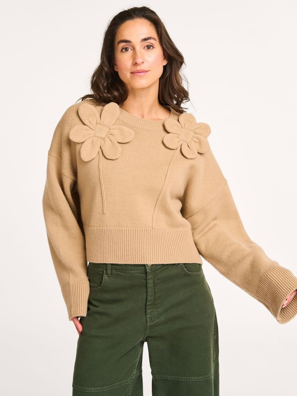 Ontdek de Cenia merino wolmix trui van Baum und Pferdgarten in de kleur Camel bij Orangebag. Op werkdagen voor 21:45 besteld, morgen in huis.