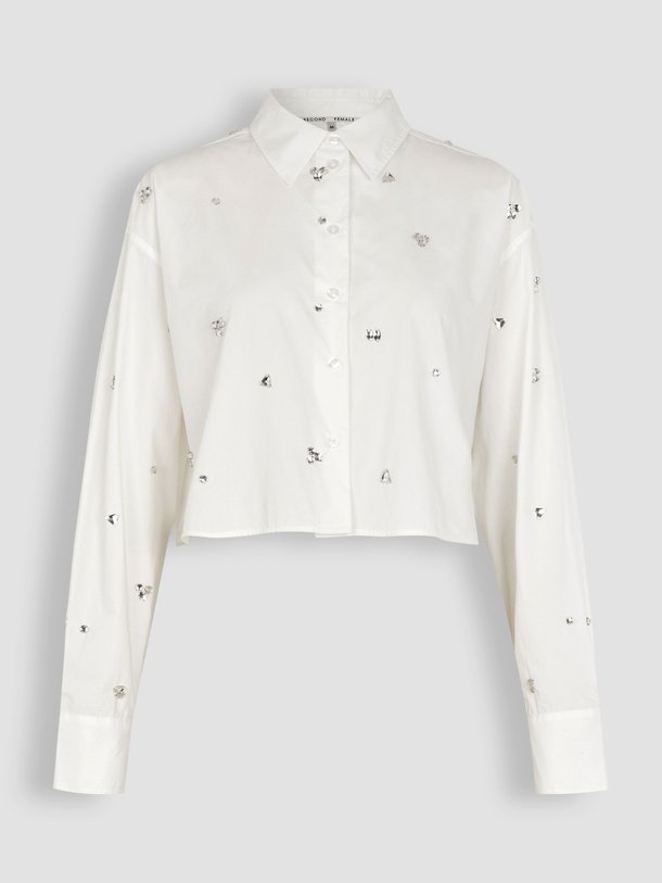Ontdek de Calli katoenen blouse van Second Female in de kleur wit bij Orangebag. Op werkdagen voor 21:45 besteld, morgen in huis.