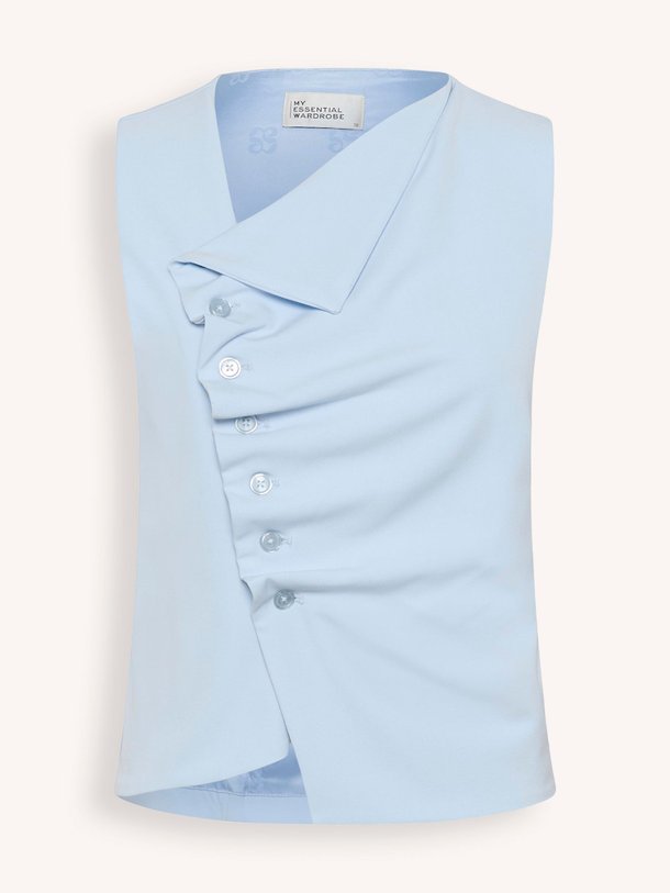Ontdek de Hace viscosemix top van My Essential Wardrobe in de kleur Lichtblauw bij Orangebag. Op werkdagen voor 21:45 besteld, morgen in huis.