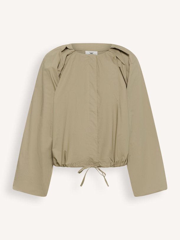 Ontdek de Enya katoenen blouse van Karen By Simonsen in de kleur Taupe bij Orangebag. Op werkdagen voor 21:45 besteld, morgen in huis.