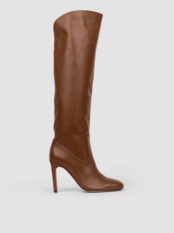 Ontdek de Emily lederen hoge laarzen van Brown Dot. in de kleur cognac bij Orangebag. Op werkdagen voor 21:45 besteld, morgen in huis.