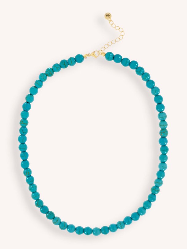 Ontdek de Vergulde kralen halsketting van Ellen Beekmans in de kleur blauw bij Orangebag. Op werkdagen voor 21:45 besteld, morgen in huis.