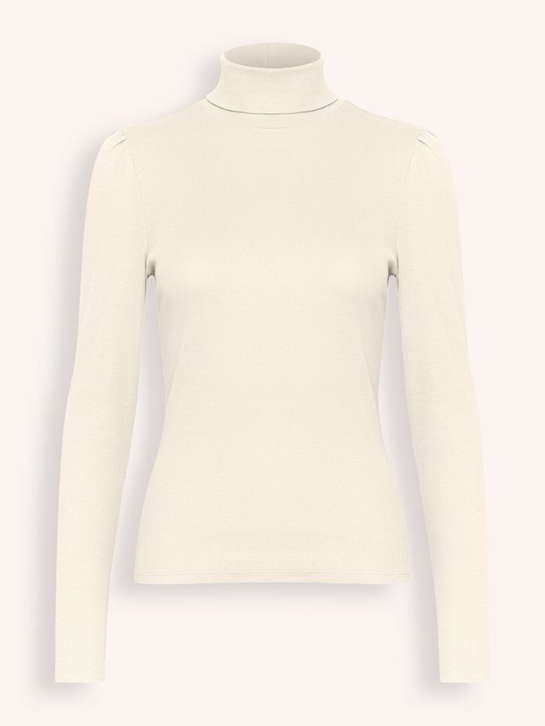 Ontdek de Drew katoenmix rib coltrui van Gestuz in de kleur off-white bij Orangebag. Op werkdagen voor 21:45 besteld, morgen in huis.