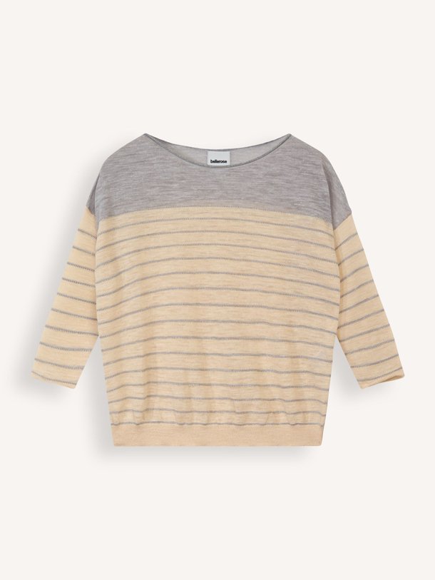 Ontdek de Neep linnenmix gestreepte trui van Bellerose in de kleur zand bij Orangebag. Op werkdagen voor 21:45 besteld, morgen in huis.