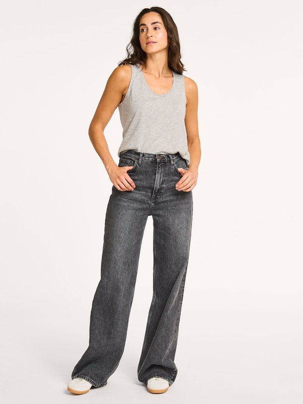 Ontdek de Rebecca high waist denim palazzo van Samsoe Samsoe in de kleur donkergrijs bij Orangebag. Op werkdagen voor 21:45 besteld, morgen in huis.