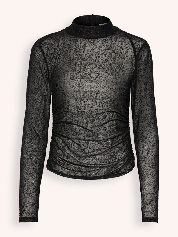 Ontdek de Glimma jersey top met lurex van Gestuz in de kleur zwart bij Orangebag. Op werkdagen voor 21:45 besteld, morgen in huis.