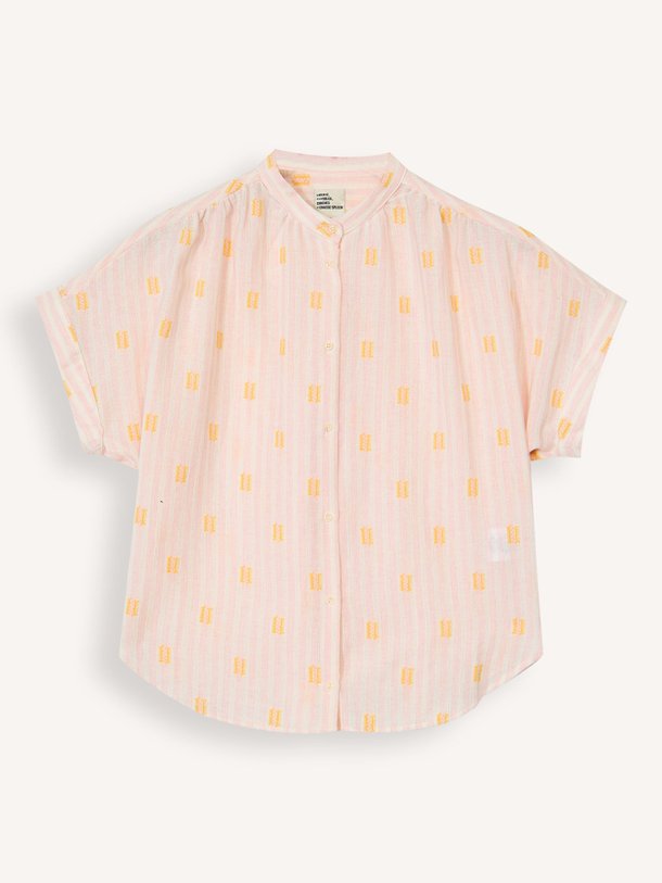 Ontdek de Louisonkatoenmix gestreepte blouse van Sacrécoeur in de kleur Lichtroze bij Orangebag. Op werkdagen voor 21:45 besteld, morgen in huis.