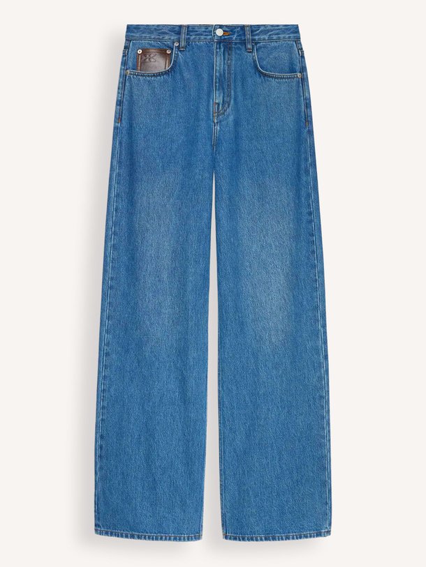 Ontdek de Aline high waist loose fit non-stretch jeans van Studio AR in de kleur Blauw bij Orangebag. Op werkdagen voor 21:45 besteld, morgen in huis.