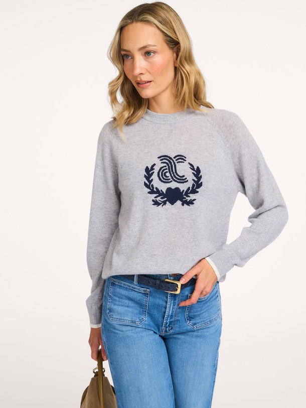 Ontdek de Hailey cashmere trui met dessin van Absolut Cashmere in de kleur Grijs bij Orangebag. Op werkdagen voor 21:45 besteld, morgen in huis.