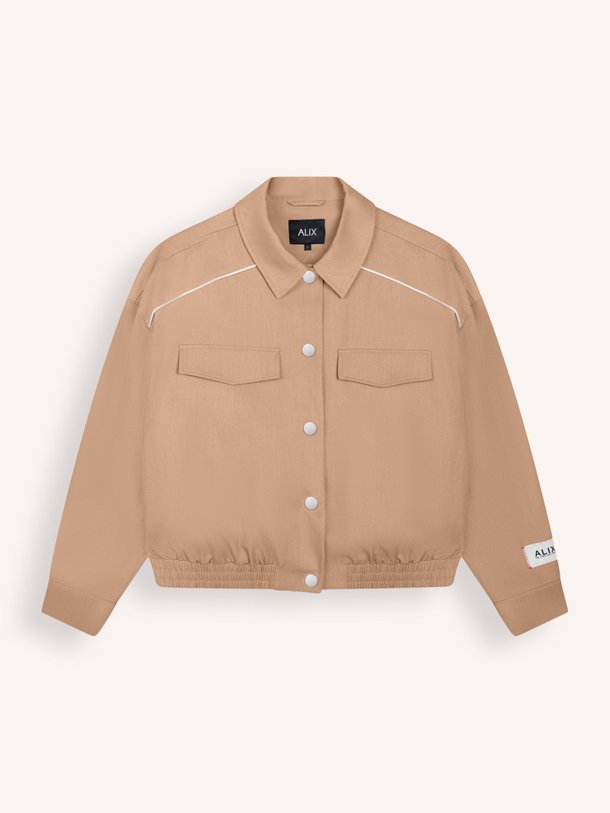 Ontdek de Viscosemix jack van Alix The Label in de kleur Camel bij Orangebag. Op werkdagen voor 21:45 besteld, morgen in huis.