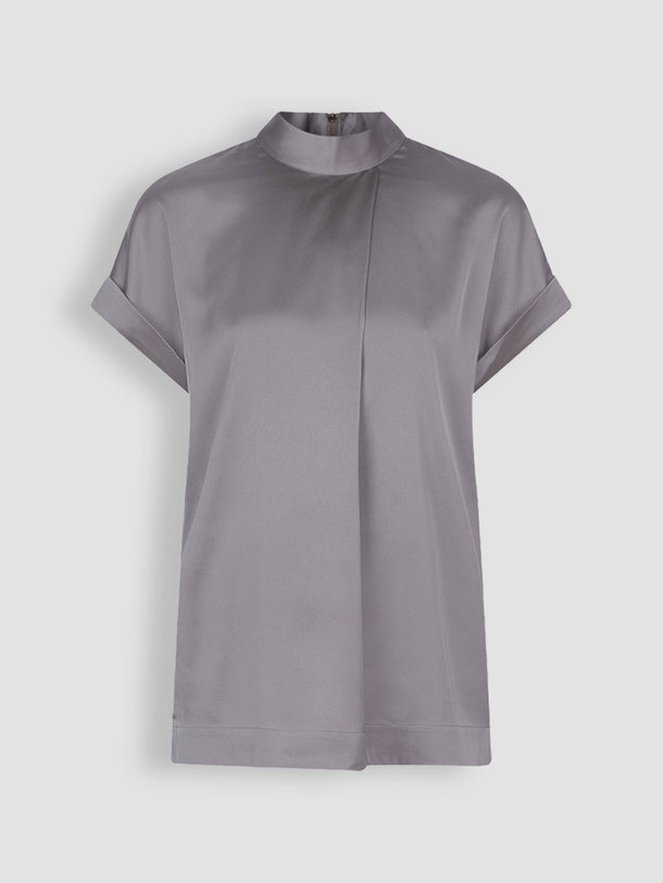 Ontdek de Opium geweven top met plooi van Dante 6 in de kleur grijs bij Orangebag. Op werkdagen voor 21:45 besteld, morgen in huis.