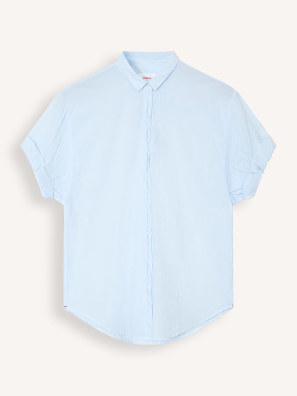 Ontdek de Channing katoenen blouse van Xirena in de kleur Lichtblauw bij Orangebag. Op werkdagen voor 21:45 besteld, morgen in huis.