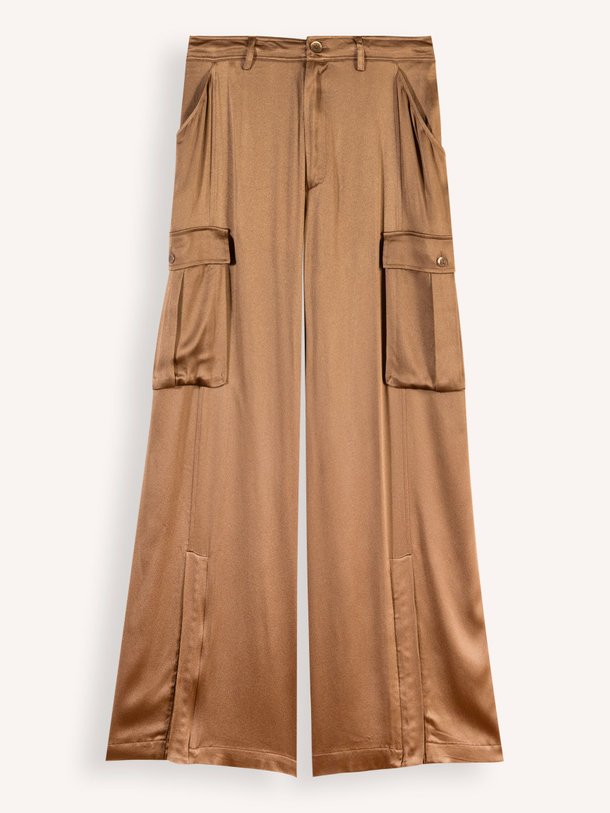 Ontdek de Zijdemix broek van Semicouture in de kleur brons bij Orangebag. Op werkdagen voor 21:45 besteld, morgen in huis.