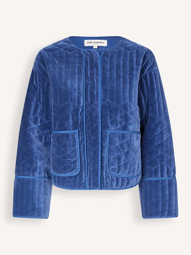 Ontdek de Ananda katoenen velours jasje van Lollys Laundry in de kleur blauw bij Orangebag. Op werkdagen voor 21:45 besteld, morgen in huis.